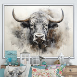 Minimalism Buffalo Bison Head - Buffalo Wall Decor
