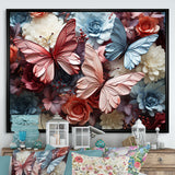 A Pastel Palette Creates A Whimsical Flight - Butterfly Wall Art Prints