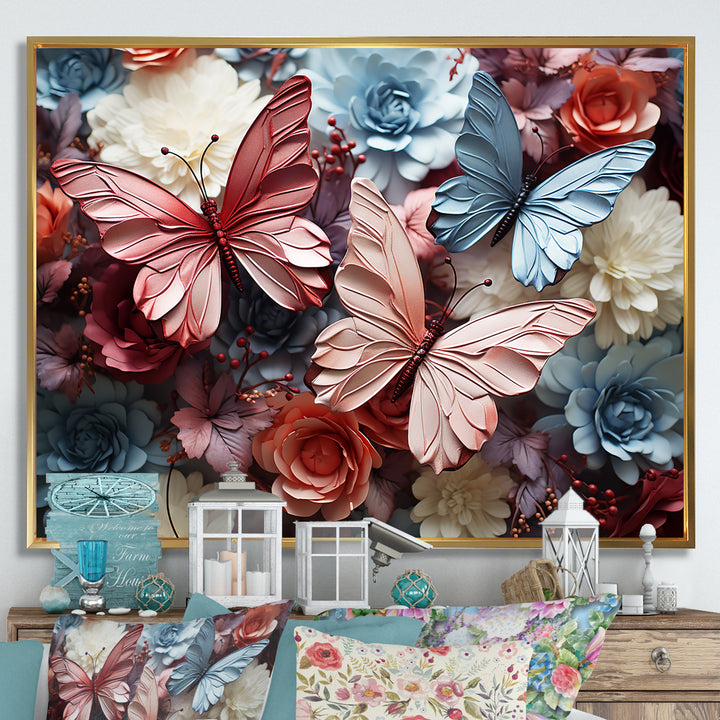A Pastel Palette Creates A Whimsical Flight - Butterfly Wall Art Prints