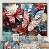 A Pastel Palette Creates A Whimsical Flight - Butterfly Wall Art Prints