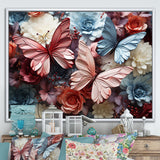 A Pastel Palette Creates A Whimsical Flight - Butterfly Wall Art Prints