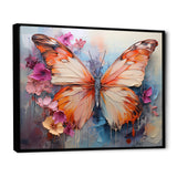 Butterfly Abstract Auras - Pink Butterfly Wall Art