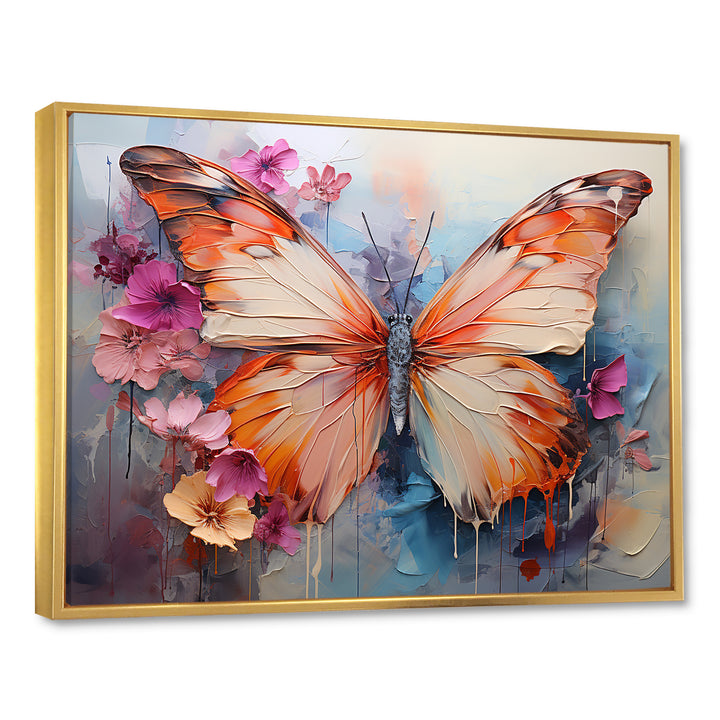 Butterfly Abstract Auras - Pink Butterfly Wall Art