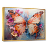 Butterfly Abstract Auras - Pink Butterfly Wall Art