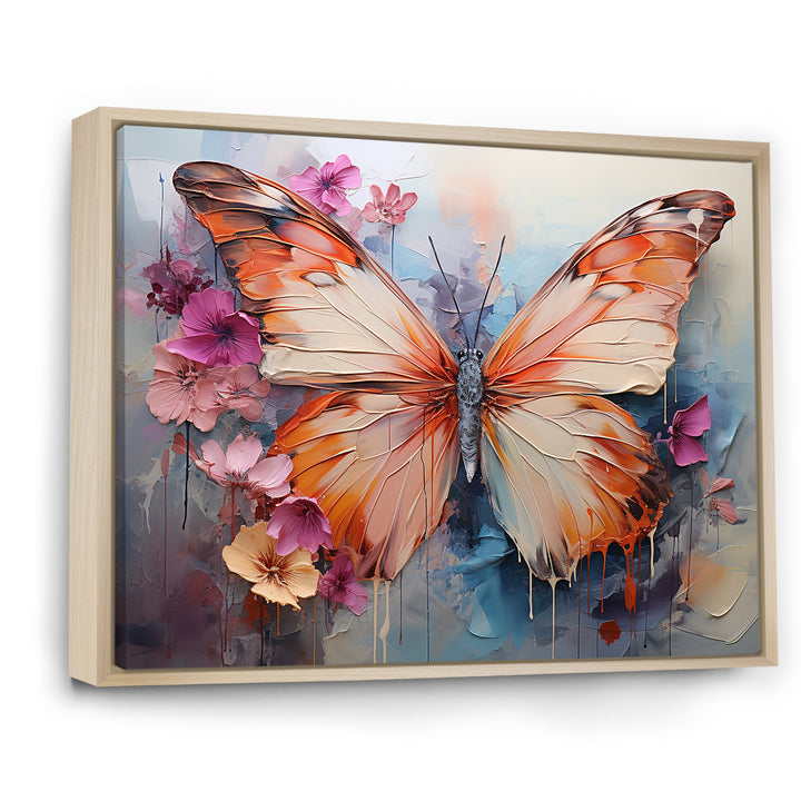 Butterfly Abstract Auras - Pink Butterfly Wall Art