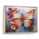 Butterfly Abstract Auras - Pink Butterfly Wall Art