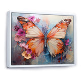 Butterfly Abstract Auras - Pink Butterfly Wall Art