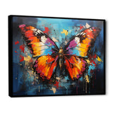 Bold Pop Colors Infuse Butterflies With Energy - Butterfly Framed Canvas Art