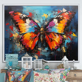 Bold Pop Colors Infuse Butterflies With Energy - Butterfly Framed Canvas Art