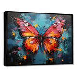 Bold Pop Colors Infuse Butterflies With Energy - Animals Canvas Wall Art