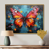 Bold Pop Colors Infuse Butterflies With Energy - Animals Canvas Wall Art