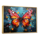 Bold Pop Colors Infuse Butterflies With Energy - Animals Canvas Wall Art