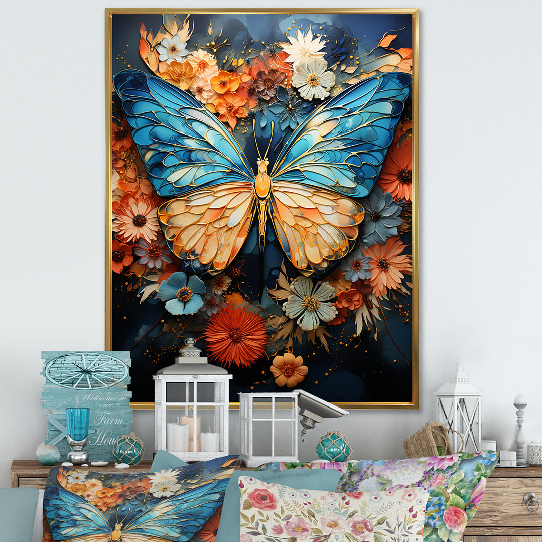 Celestial Visitors - Butterfly Bedroom Wall Art