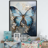 Butterfly Ethereal Blues Form Abstract Elegance - Butterfly Wall Art Prints