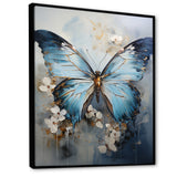 Butterfly Ethereal Blues Form Abstract Elegance - Butterfly Wall Art Prints