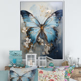 Butterfly Ethereal Blues Form Abstract Elegance - Butterfly Wall Art Prints