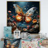 Butterfly Fantasy Flight - Blue Butterfly Wall Art