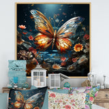 Butterfly Fantasy Flight - Blue Butterfly Wall Art