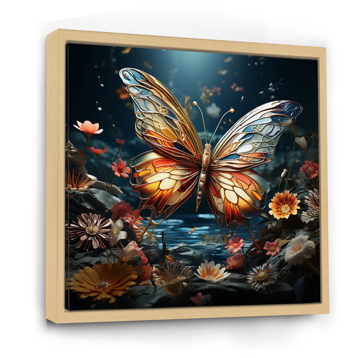 Butterfly Fantasy Flight - Blue Butterfly Wall Art