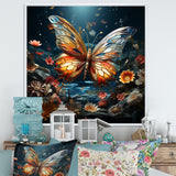 Butterfly Fantasy Flight - Blue Butterfly Wall Art