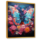 Butterfly Fauvist Flutter - Butterfly Large Canvas Wall Art
