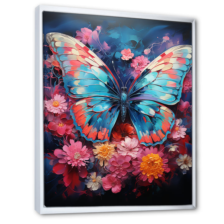 Butterfly Fauvist Flutter - Butterfly Large Canvas Wall Art