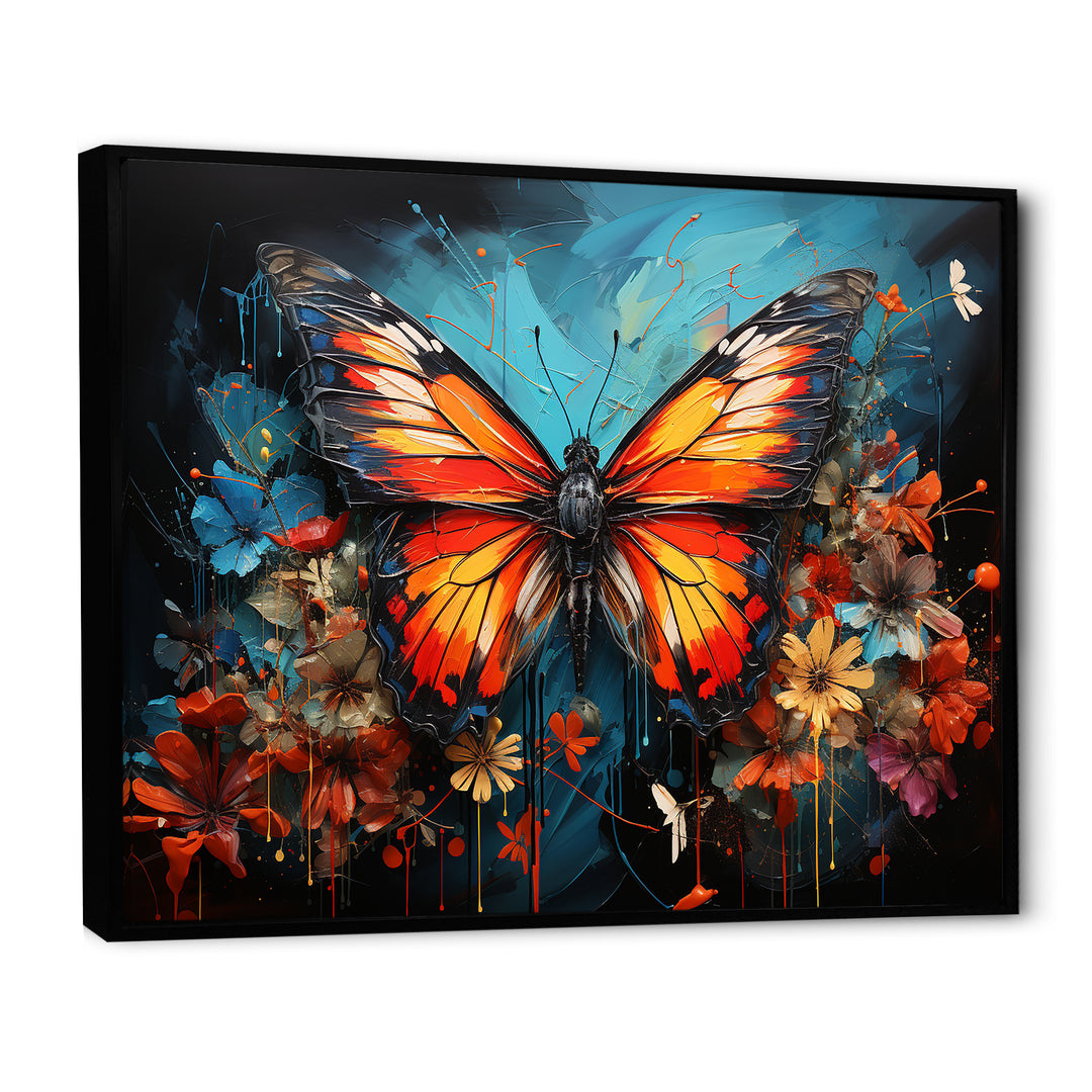 Butterfly Graffiti Style - Butterfly Living Room Wall Art