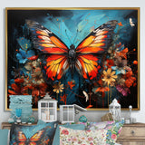 Butterfly Graffiti Style - Butterfly Living Room Wall Art