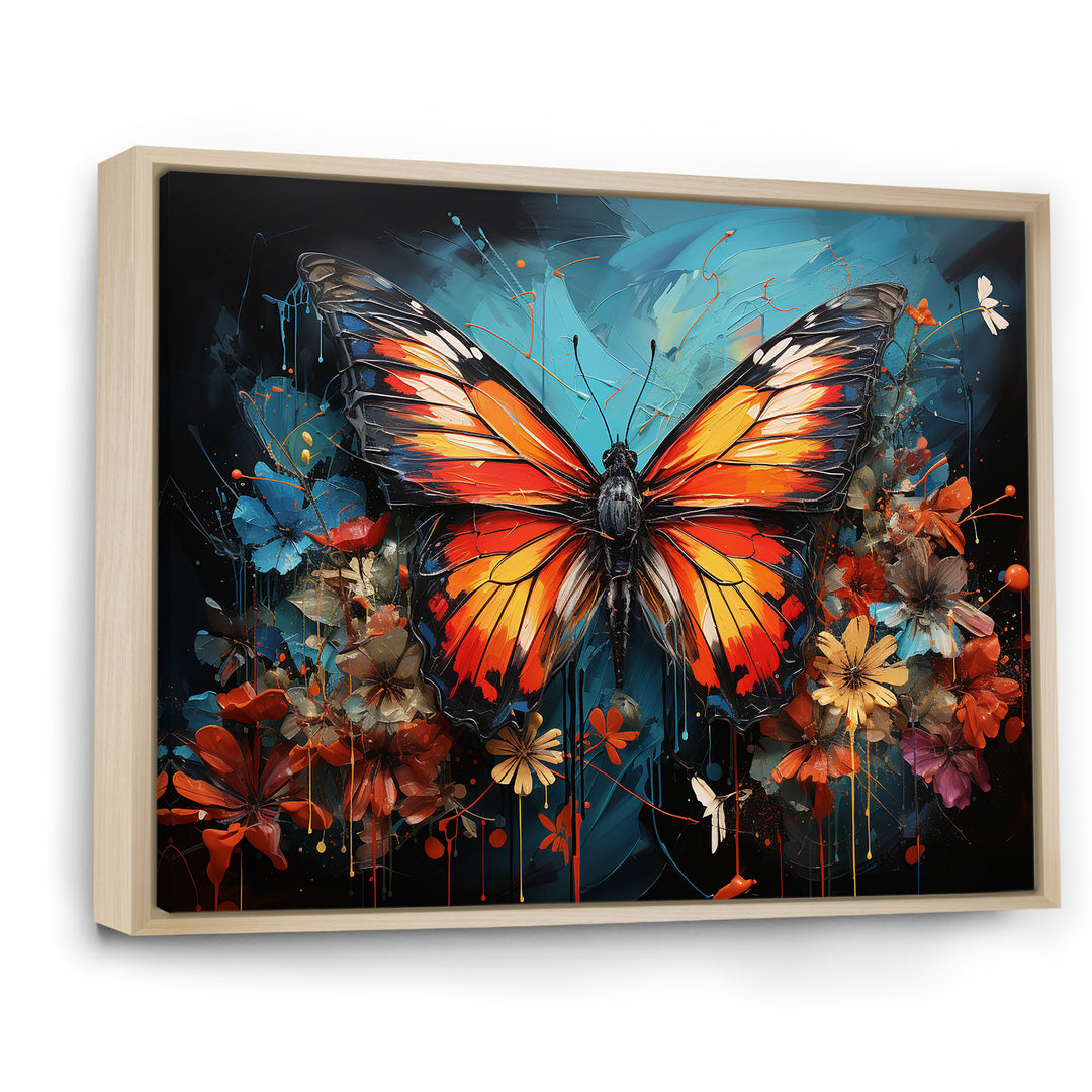Butterfly Graffiti Style - Butterfly Living Room Wall Art