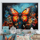 Butterfly Graffiti Style - Butterfly Living Room Wall Art