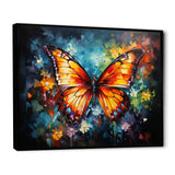 Intense Hues Celebrate The Butterflies - Butterfly Canvas Wall Art