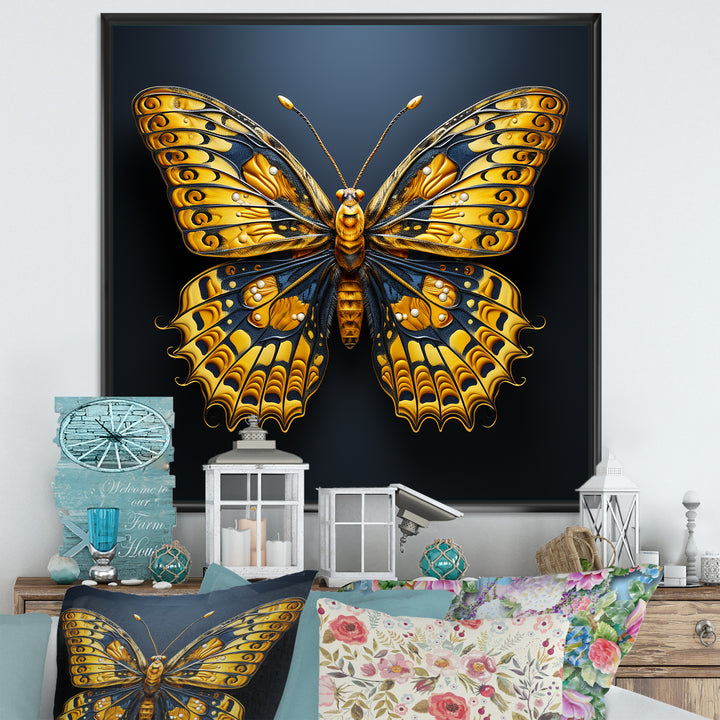 Lemon Yellow Tones Portray Butterflies - Butterfly Wall Decor