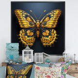 Lemon Yellow Tones Portray Butterflies - Butterfly Wall Decor
