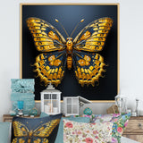 Lemon Yellow Tones Portray Butterflies - Butterfly Wall Decor