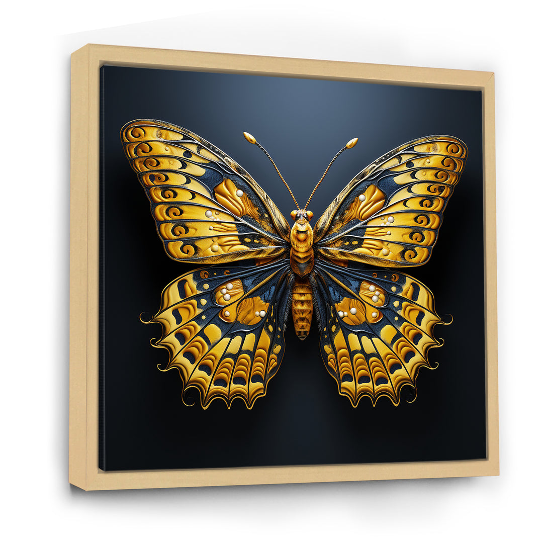 Lemon Yellow Tones Portray Butterflies - Butterfly Wall Decor