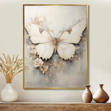 Minimalism Beige Butterfly - Butterfly Wall Art Prints