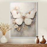Minimalism Beige Butterfly - Butterfly Wall Art Prints