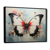 Minimalism White Butterfly - Black Butterfly Wall Art