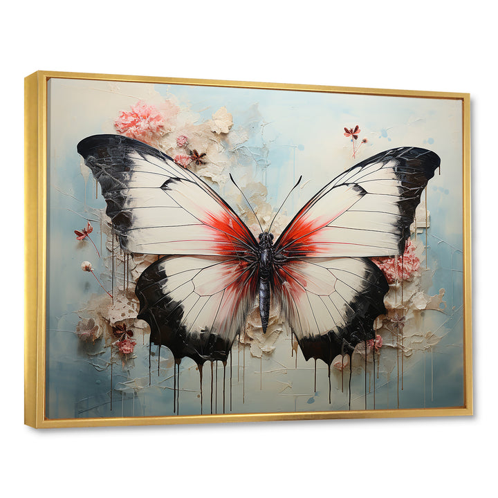 Minimalism White Butterfly - Black Butterfly Wall Art