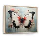 Minimalism White Butterfly - Black Butterfly Wall Art