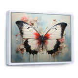 Minimalism White Butterfly - Black Butterfly Wall Art
