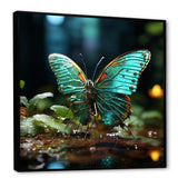 Butterfly Natures Palette - Green Butterfly Wall Art