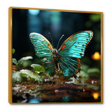 Butterfly Natures Palette - Green Butterfly Wall Art