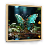Butterfly Natures Palette - Green Butterfly Wall Art