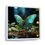 Butterfly Natures Palette - Green Butterfly Wall Art