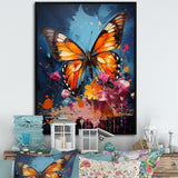 Butterfly Pop Art Papilio - Butterfly Framed Canvas Art