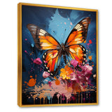 Butterfly Pop Art Papilio - Butterfly Framed Canvas Art