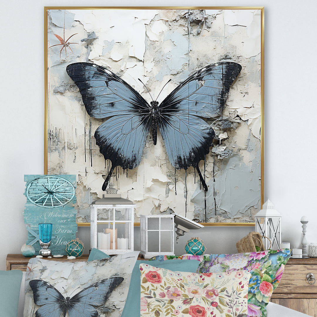 Urban Butterflies Graffiti Accents - Butterfly Wall Art Prints