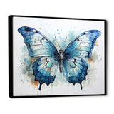 Butterfly Watercolor Wings - Blue Butterfly Wall Art