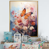 Butterfly Whimsical Flight Bouquet - Butterfly Living Room Wall Art